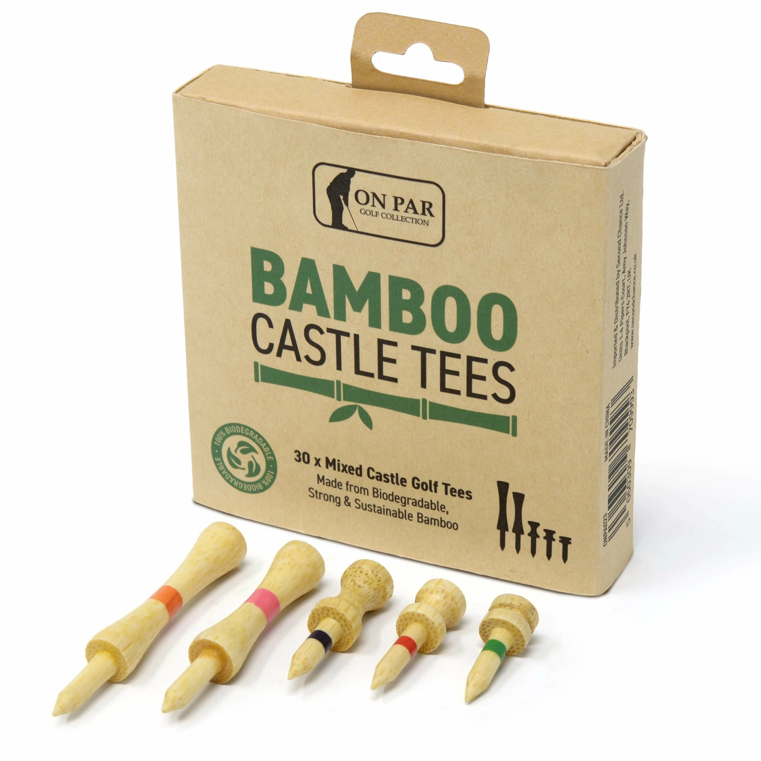 On Par Bamboo Castle Tees (Pack Of 30) - MailOrderGolf - Free Delivery