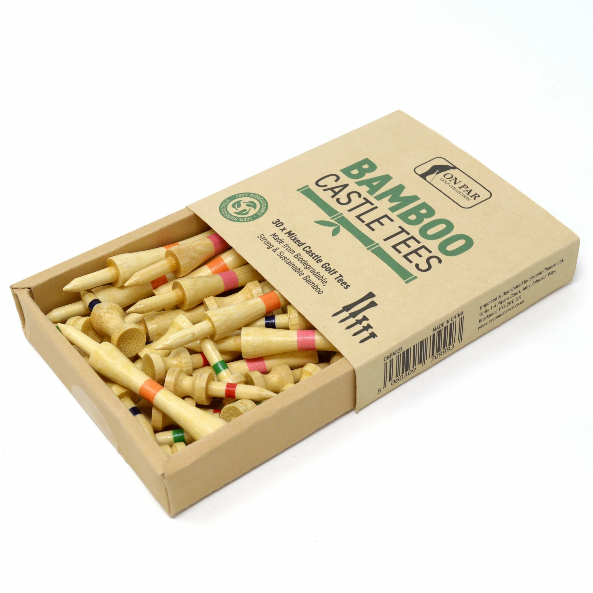 On Par Bamboo Castle Tees (Pack Of 30) - MailOrderGolf - Free Delivery - Image 2