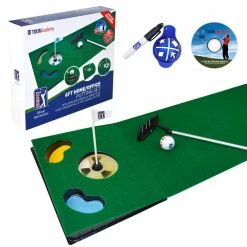 PGA TOUR 6ft Putting Mat With Collapsible Putter - MailOrderGolf - Cheap Golf Products