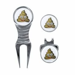 Emoji Poop Divot Tool Set - MailOrderGolf - Golf …