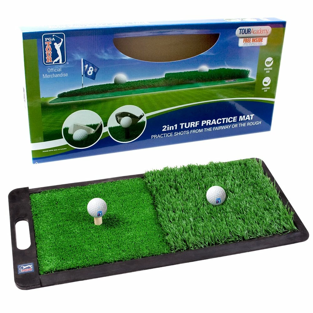 PGA TOUR 2 In 1 Turf Practice Mat - MailOrderGolf - Cheap Golf Products