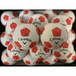 Callaway Chrome Red White Truvis Golf Balls