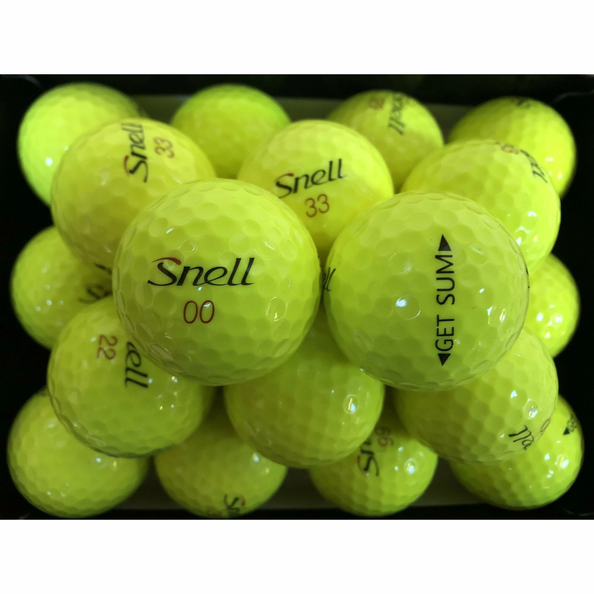 Snell Get SUM Yellow Golf Balls